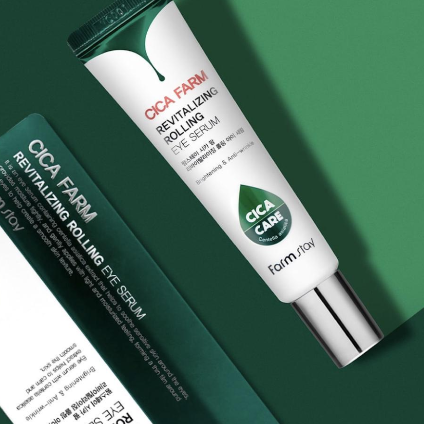 FARM STAY Cica Farm Revitalizing Rolling Eye Serum 25ml (3 Options)