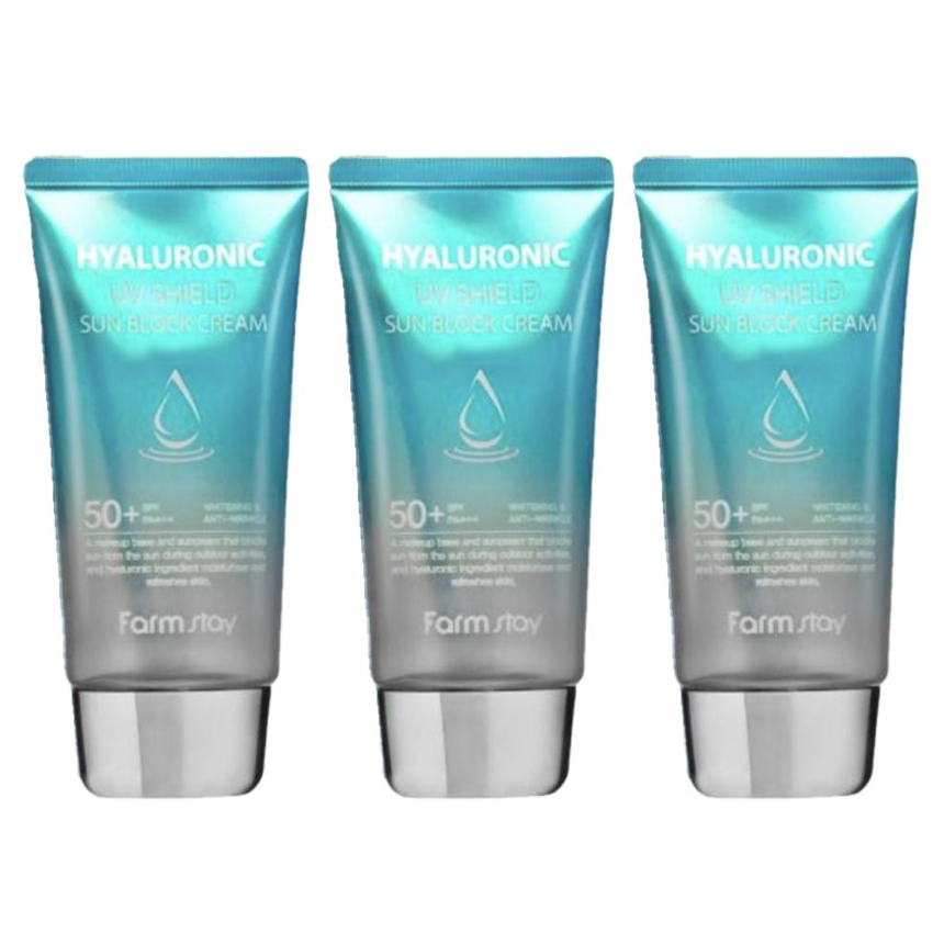 FARM STAY Hyaluronic UV Shield Sun Block Cream 70g (3 Options)