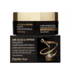 FARM STAY 24K Gold & Peptide Solution Ampoule Eye Patch 90g (3 Options)
