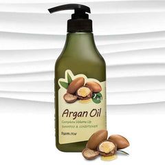 FARM STAY Argan Oil Complete Volume Up Shampoo & Conditioner 530ml (3 Options)