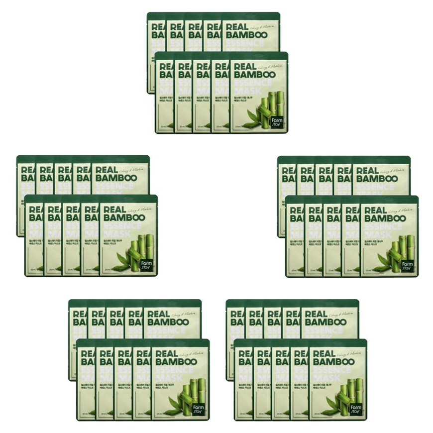 FARM STAY Real Bamboo Essence Mask 23ml (3 Options)
