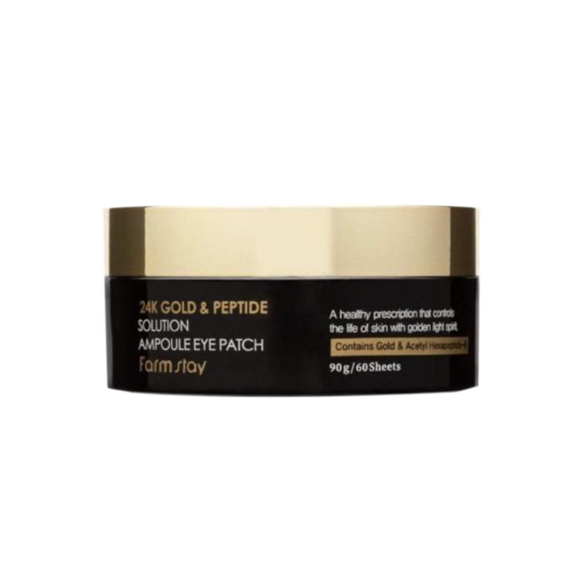 FARM STAY 24K Gold & Peptide Solution Ampoule Eye Patch 90g (3 Options)