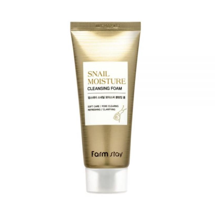 FARM STAY Snail Moisture Cleansing Foam 100ml (3 Options)
