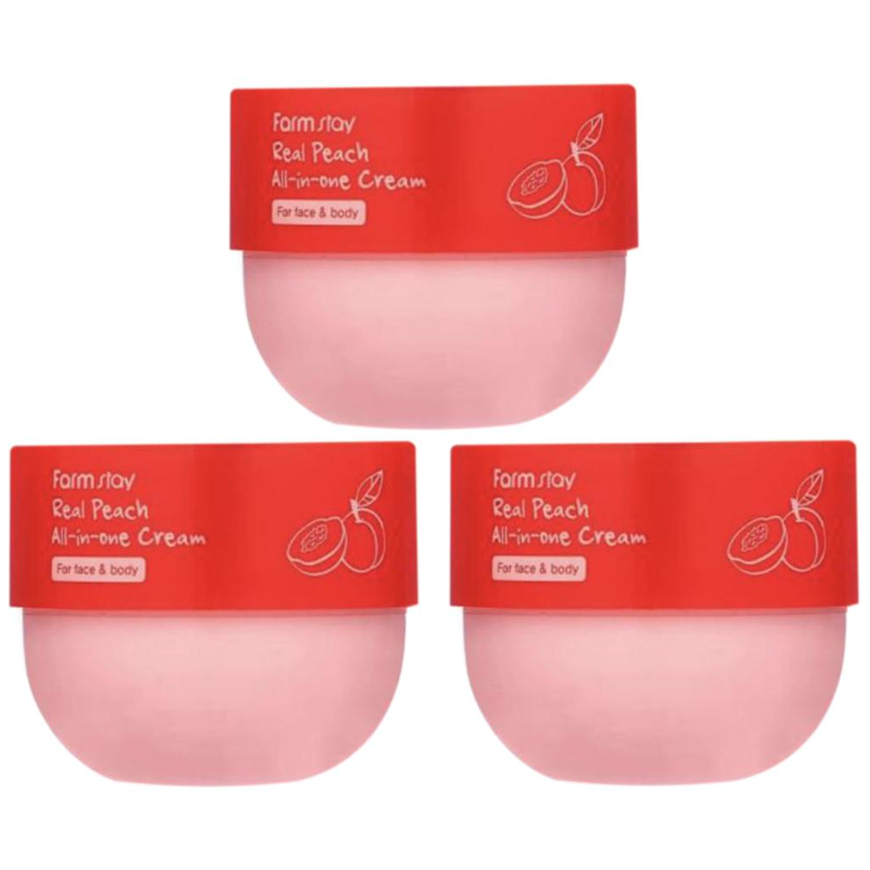 FARM STAY Real Peach All In One Cream 300ml (3 Options)