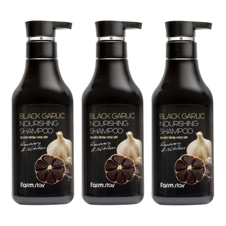 FARM STAY Black Garlic Nourishing Shampoo 530ml (3 Options)