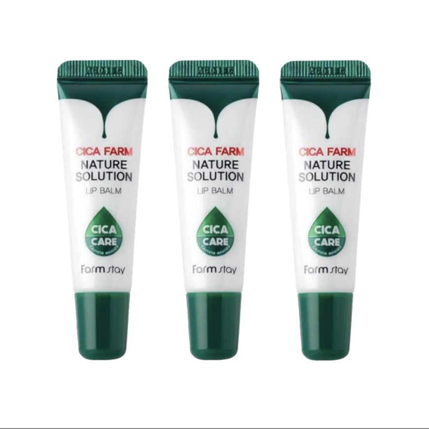 FARM STAY Cica Farm Nature Solution Lip Balm 10g (3 Options)