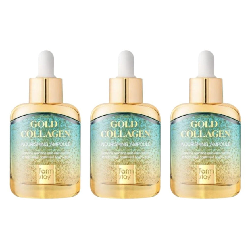 FARM STAY Gold Collagen Nourishing Ampoule 35ml (3 Options)