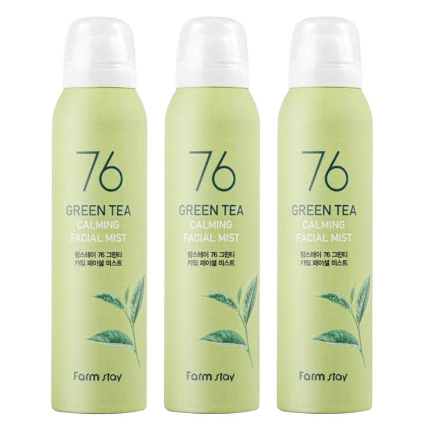 FARM STAY 76 Green Tea Calming Facial Mist 120ml (3 Options)