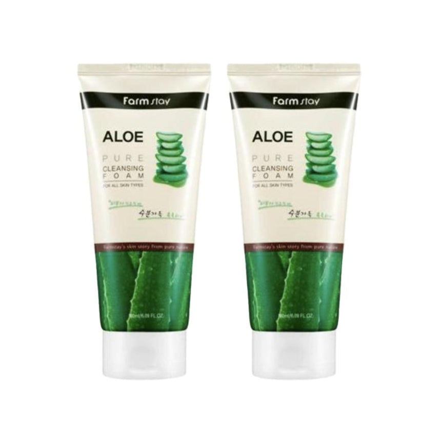 FARM STAY Aloe Pure Cleansing Foam 180ml (3 Options)