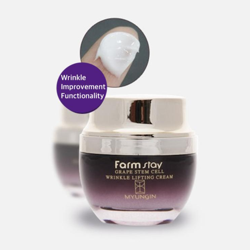 FARM STAY Grape Stem Cell Skin Care 3 Set (Toner+Emulsion+Cream)