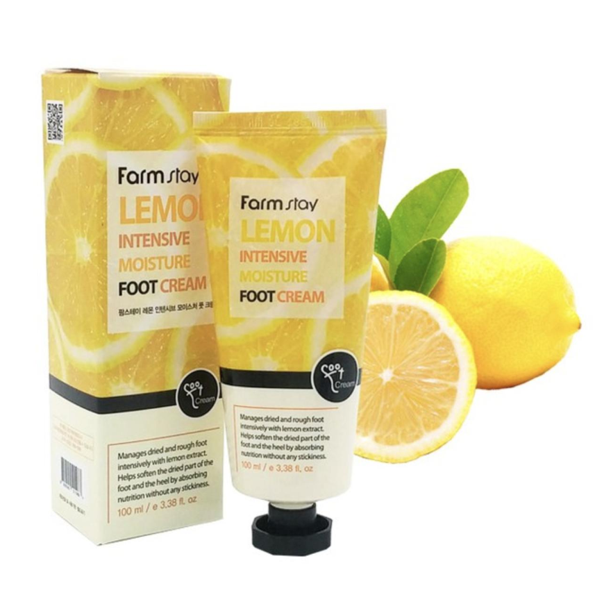 FARM STAY Lemon Intensive Moisture Foot Cream 100ml (3 Options)