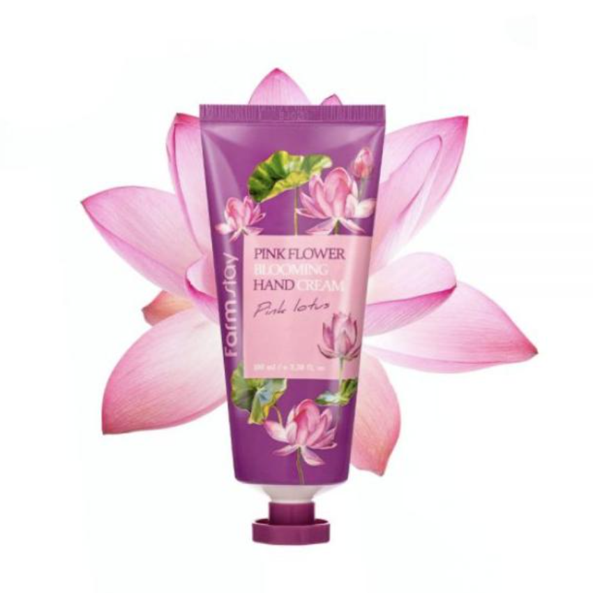FARM STAY Pink Flower Blooming Hand Cream Pink Lotus 100ml (3 Options)