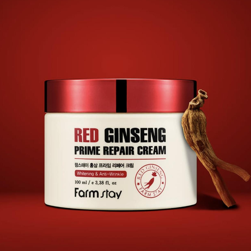 FARM STAY Red Ginseng Prime Repair Cream 100ml (3 Options)