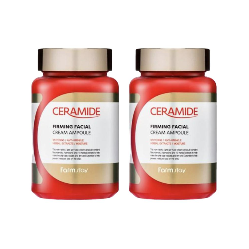 FARM STAY Ceramide Firming Facial Cream Ampoule 250ml (3 Options)