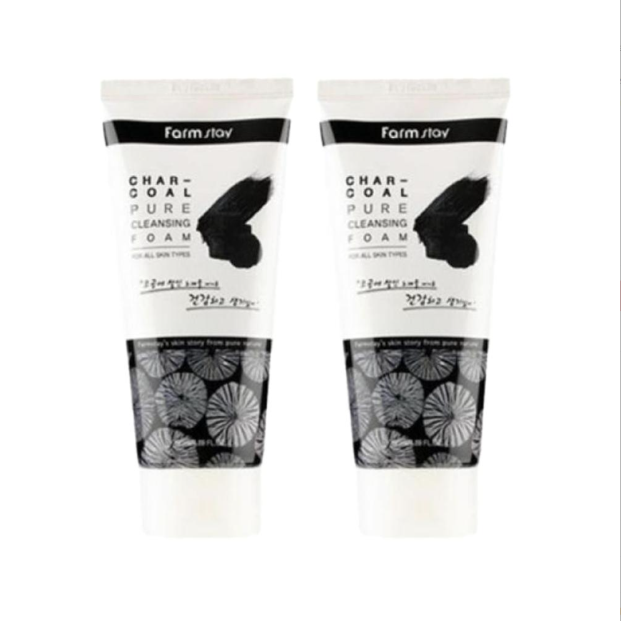 FARM STAY Charcoal Pure Cleansing Foam 180ml (3 Options)