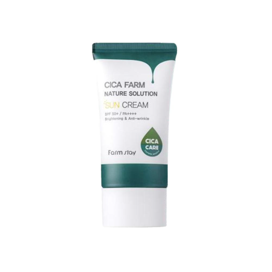 FARM STAY Cica Farm Nature Solution Sun Cream SPF50+ PA++++ 50g (3 Options)