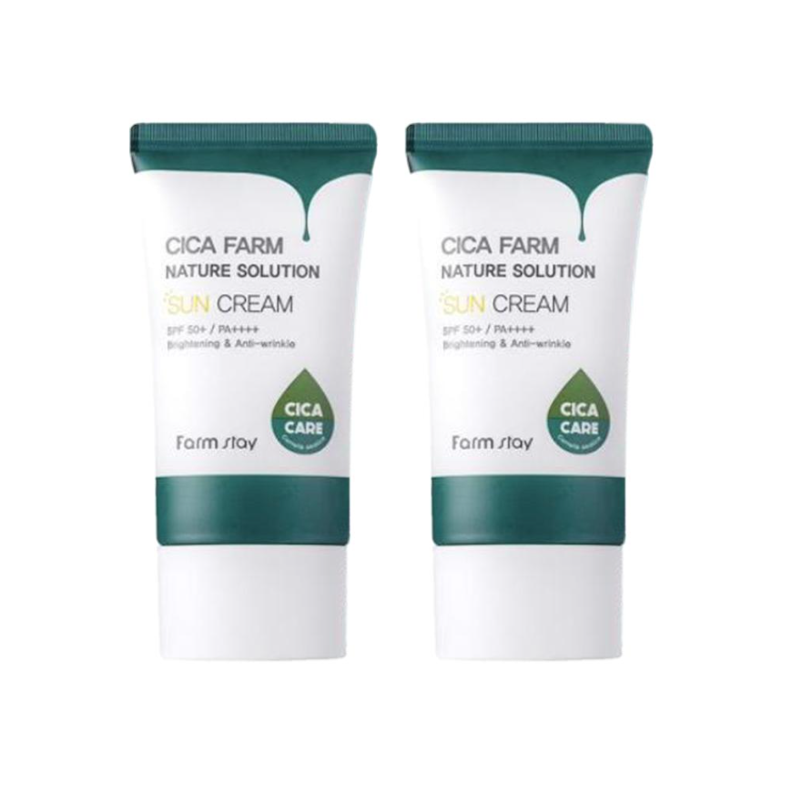 FARM STAY Cica Farm Nature Solution Sun Cream SPF50+ PA++++ 50g (3 Options)