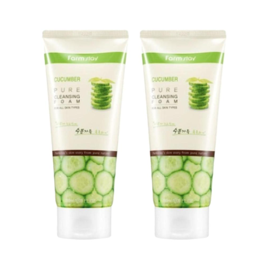 FARM STAY Cucumber Pure Cleansing Foam 180ml (3 Options)