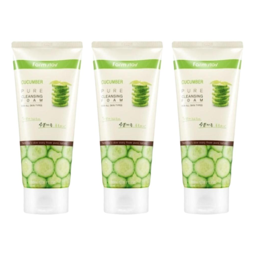 FARM STAY Cucumber Pure Cleansing Foam 180ml (3 Options)