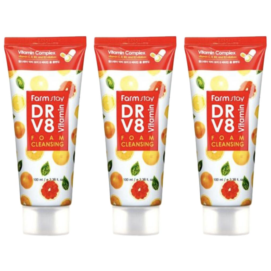 FARM STAY Dr. V8 Vitamin Foam Cleansing 100ml (3 Options)