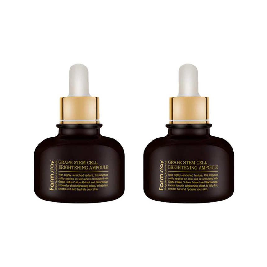 FARM STAY Grape Stem Cell Brightening Ampoule 30ml (3 Options)