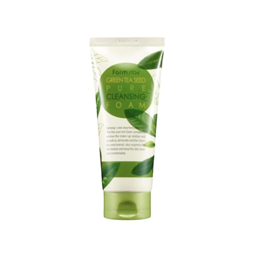 FARM STAY Green Tea Seed Pure Cleansing Foam 180ml (3 Options)