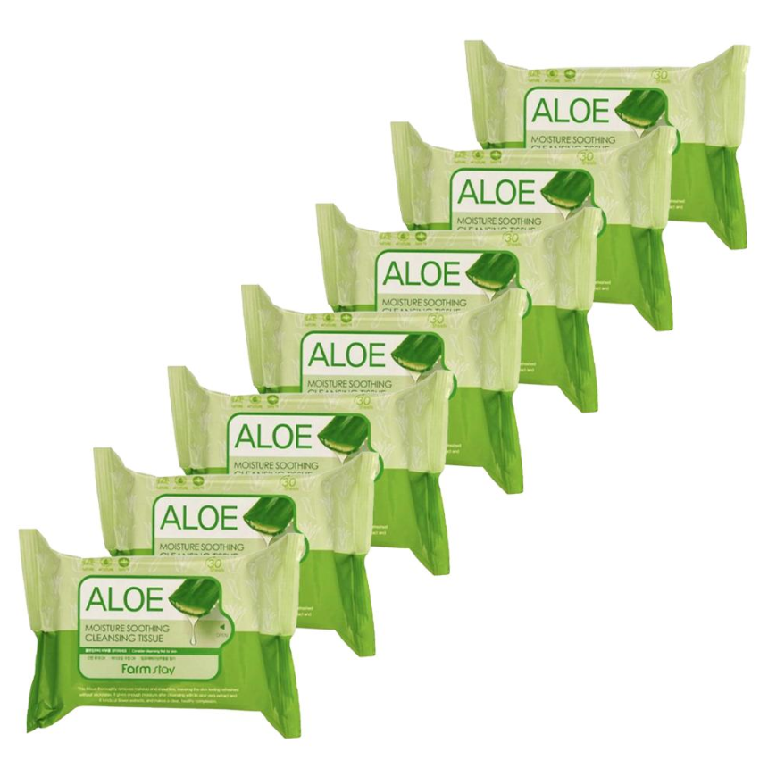 FARM STAY Aloe Moisture Soothing Cleansing Tissue (3 Options)