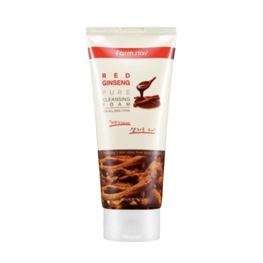 FARM STAY Red Ginseng Pure Cleansing Foam 180ml (3 Options)