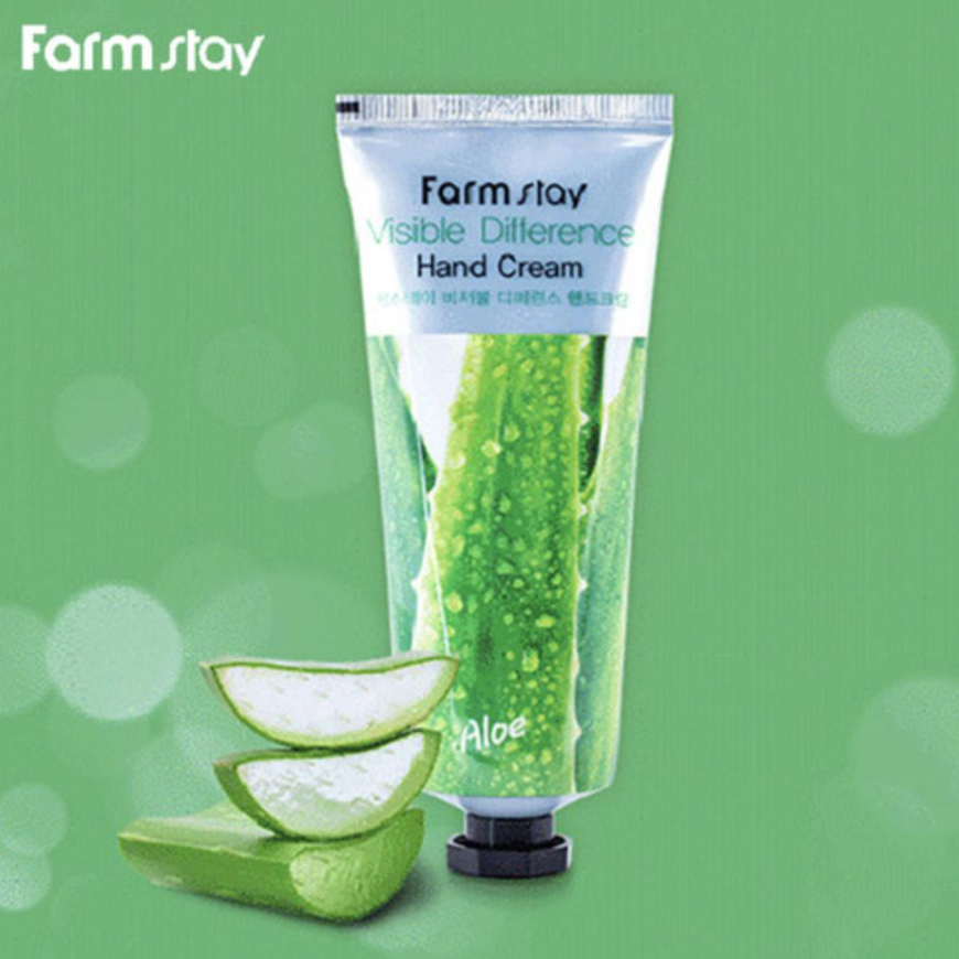 FARM STAY Visible Difference Hand Cream Aloe 100ml (3 Options)