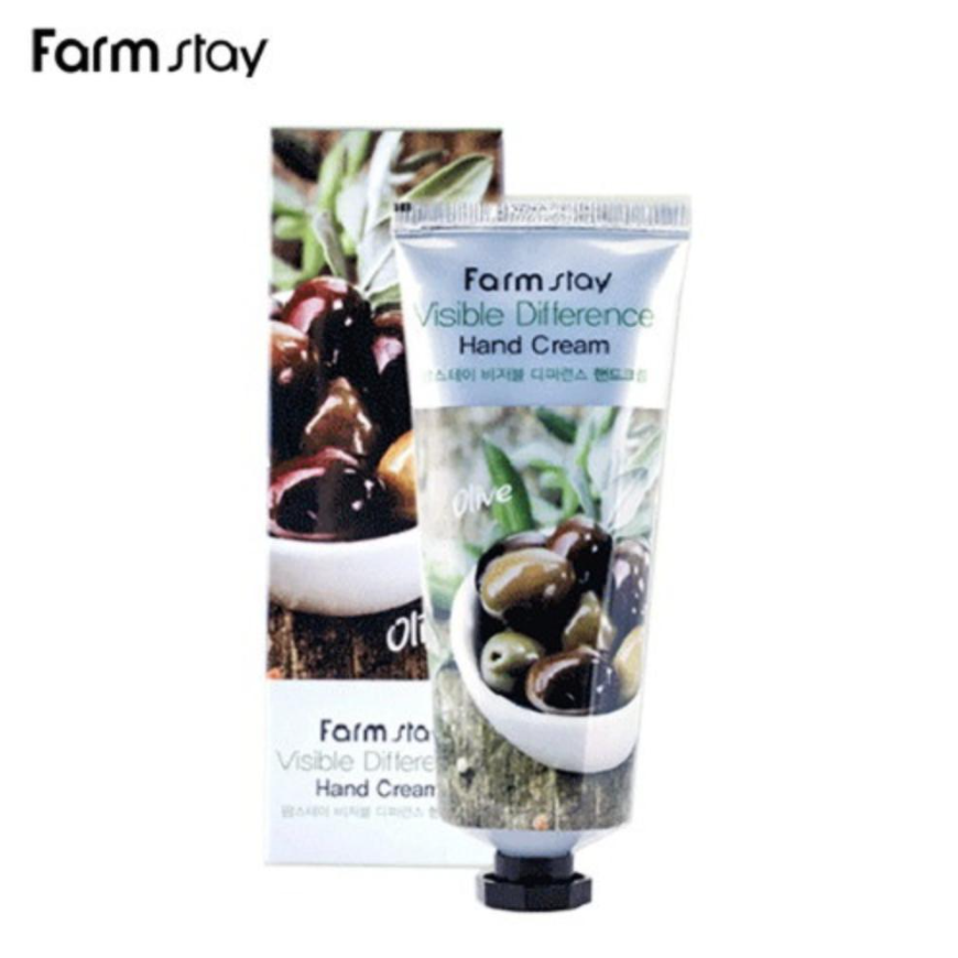 FARM STAY Visible Difference Hand Cream Olive 100ml (3 Options)