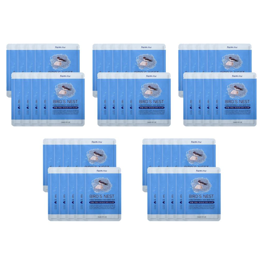 FARM STAY Visible Difference Mask Pack Birds Nest Aqua 23ml (3 Options)