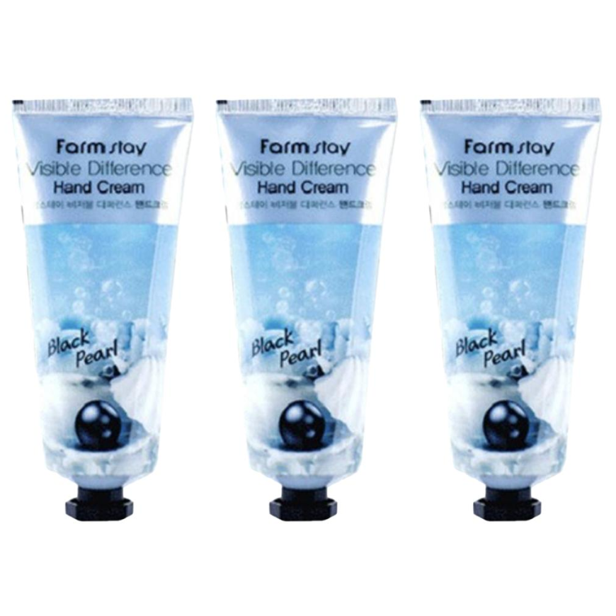 FARM STAY Visible Difference Hand Cream Black Pearl 100ml (3 Options)