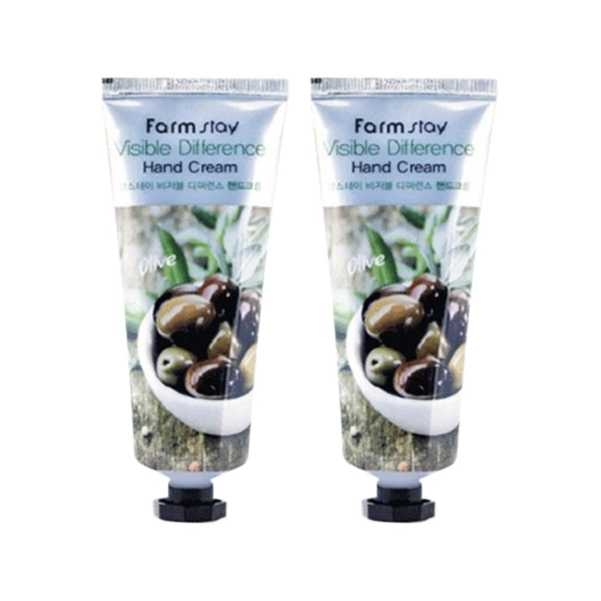 FARM STAY Visible Difference Hand Cream Olive 100ml (3 Options)