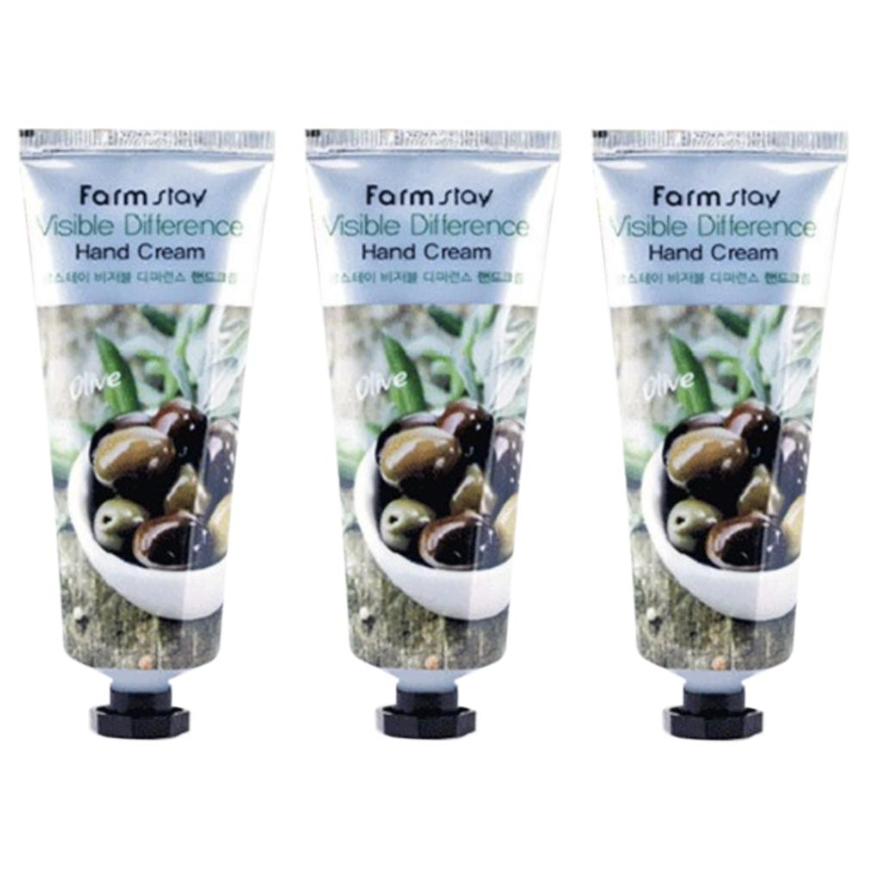 FARM STAY Visible Difference Hand Cream Olive 100ml (3 Options)
