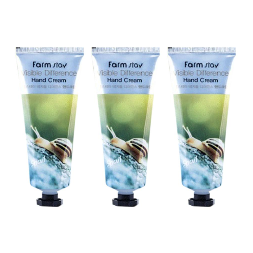 FARM STAY Visible Difference Hand Cream Snail 100ml (3 Options)