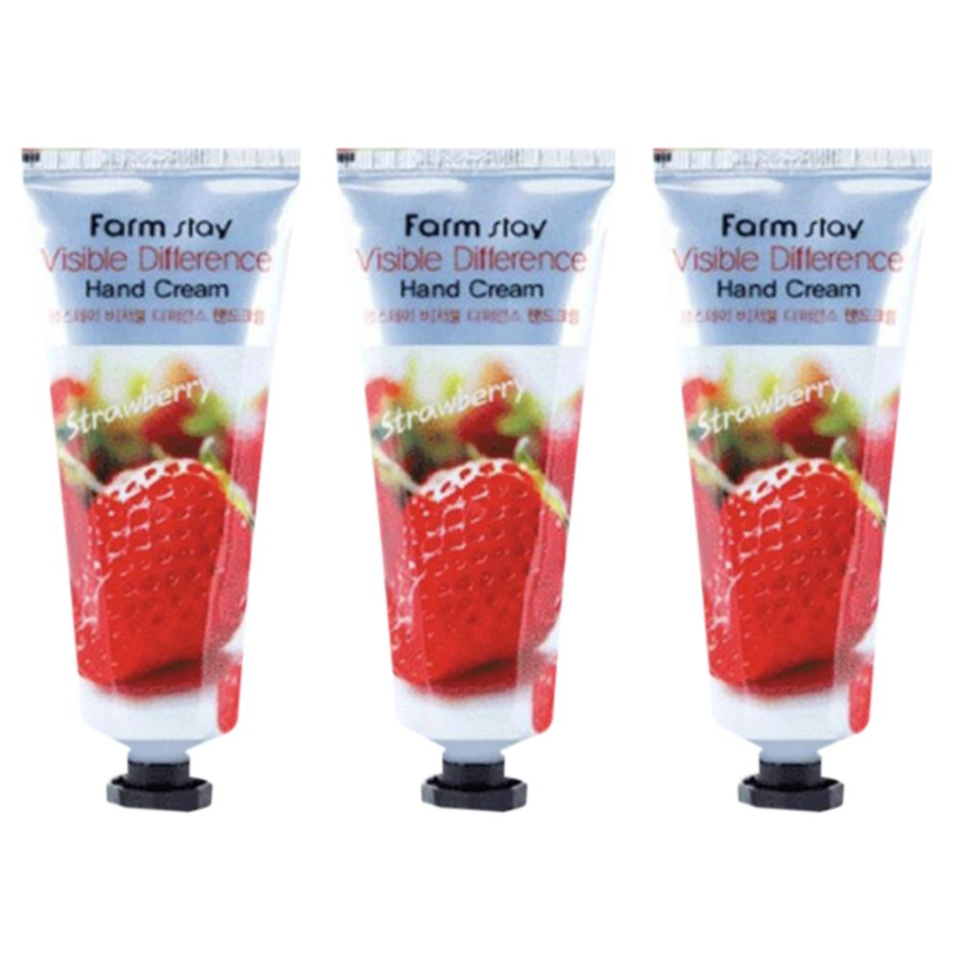 FARM STAY Visible Difference Hand Cream Strawberry 100g (3 Options)
