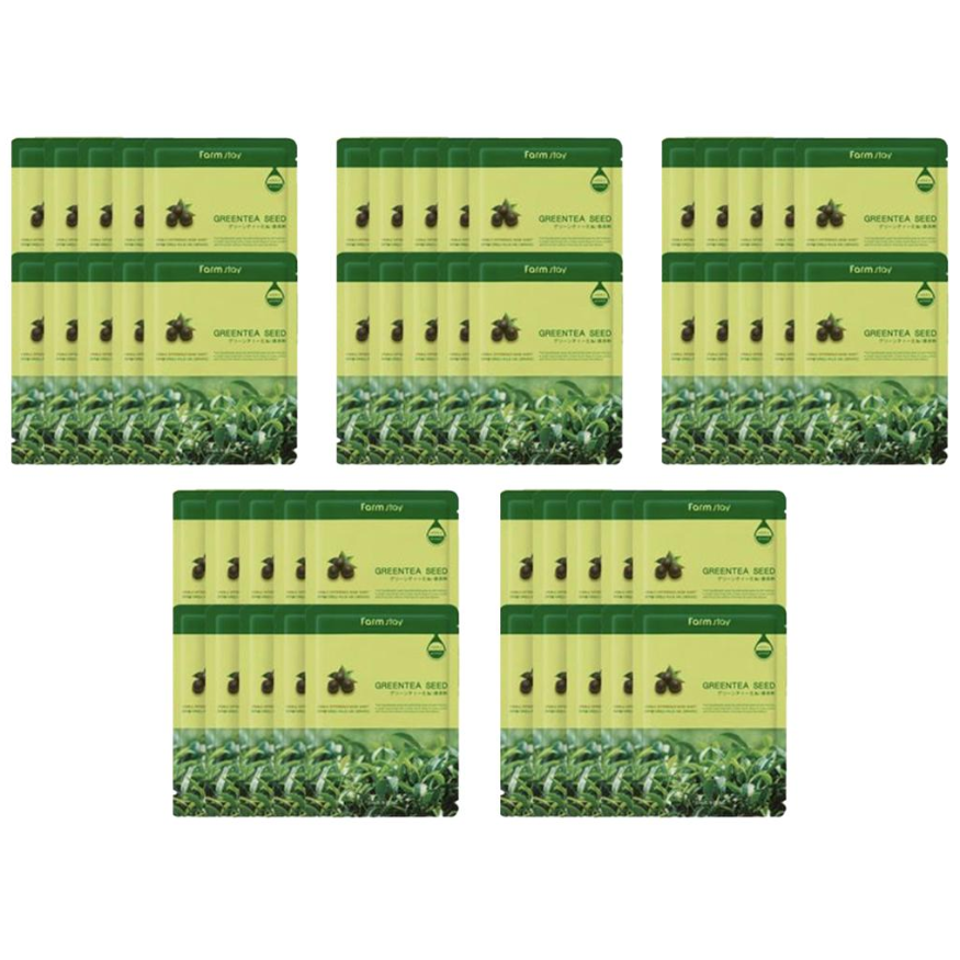 FARM STAY Visible Difference Mask Pack Green Tea Seed 23ml (3 Options)