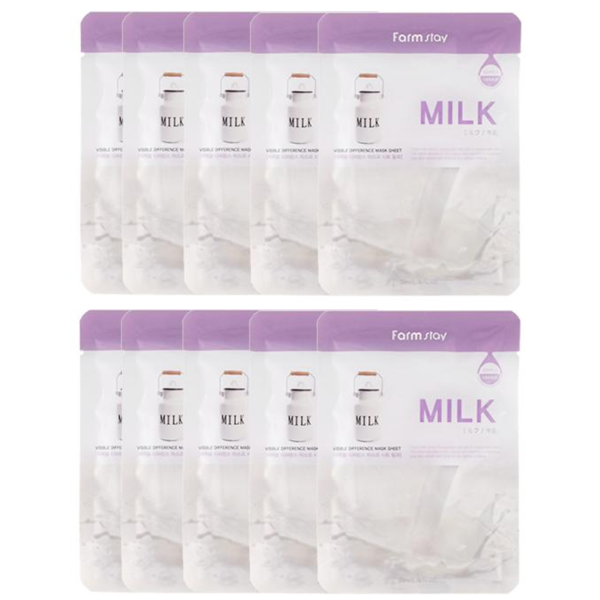 FARM STAY Visible Difference Mask Pack Milk 23ml (3 Options)