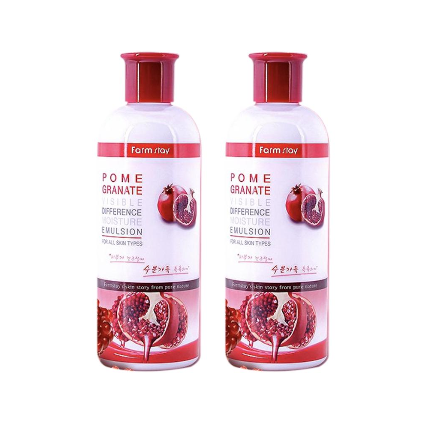 FARM STAY Visible Difference Moisture Emulsion Pomegranate 350ml (3 Options)