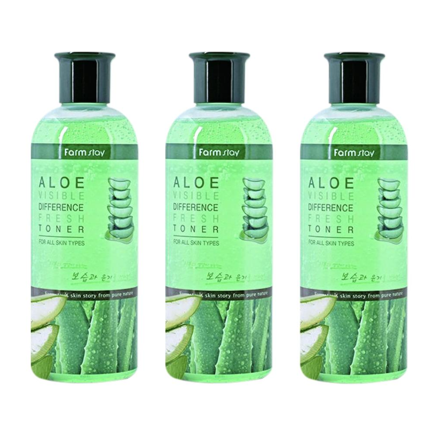 FARM STAY Aloe Visible Difference Fresh Toner 350ml (3 Options)