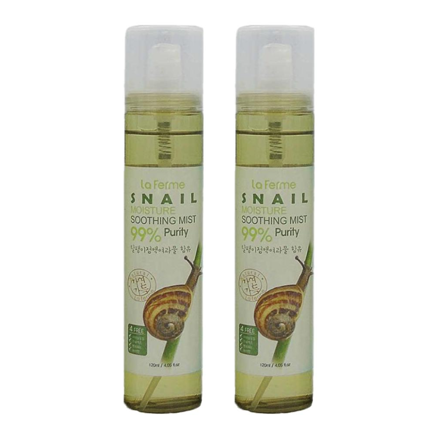 FARM STAY La Ferme Snail Moisture Soothing Mist 120ml (3 Options)