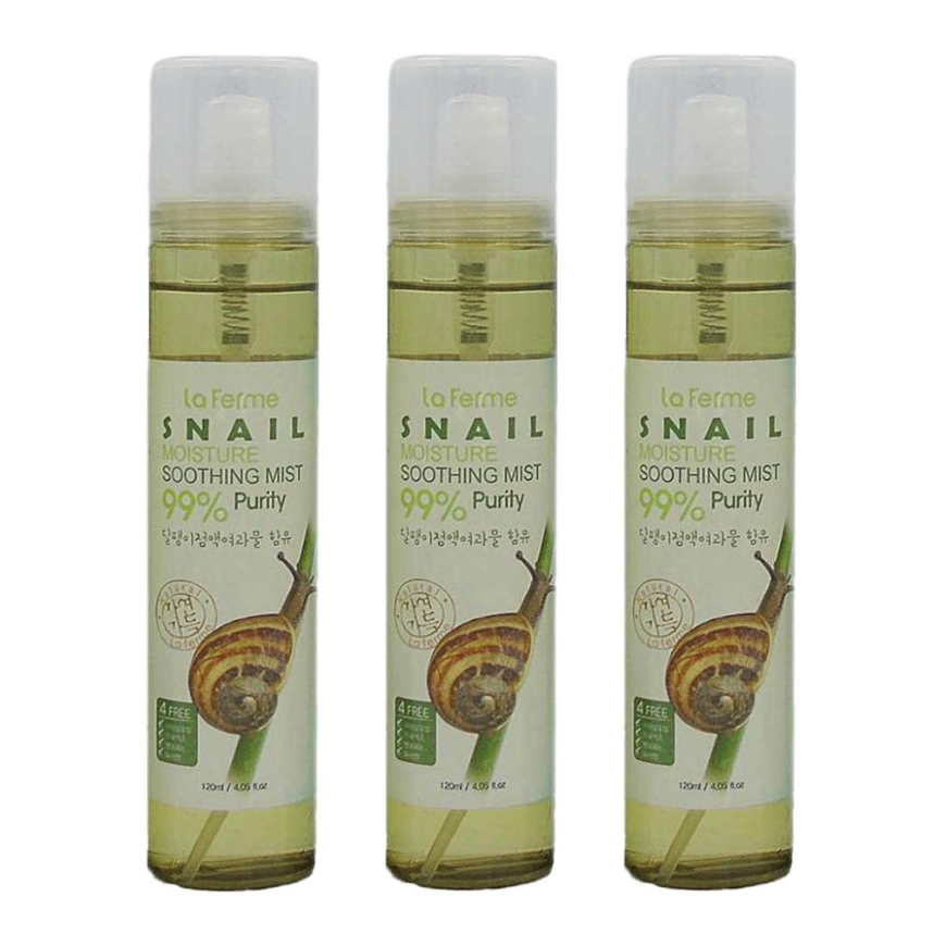 FARM STAY La Ferme Snail Moisture Soothing Mist 120ml (3 Options)