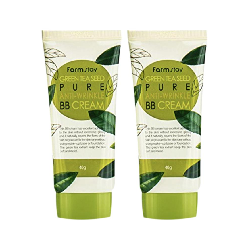 Farm Stay Green Tea Seed Pure Anti Wrinkle BB Cream 40g (3 Options)