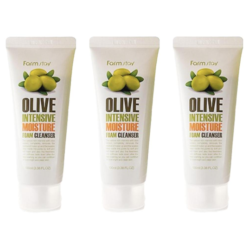 FARM STAY Olive Intensive Moisture Foam Cleanser 100ml (3 Options)