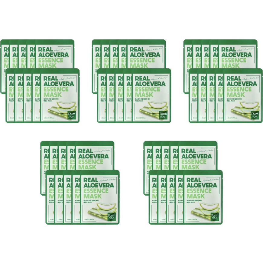 FARM STAY Real Aloe Vera Essence Mask 23ml (3 Options)