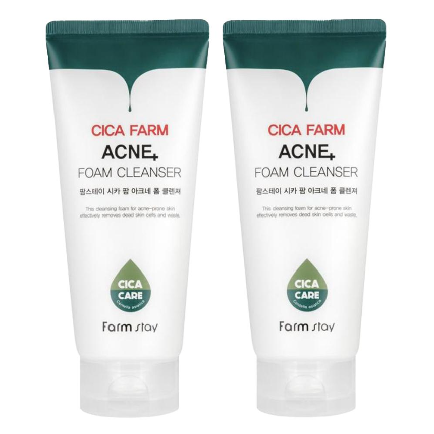 FARM STAY Cica Farm Acne Foam Cleanser 180ml (3 Options)