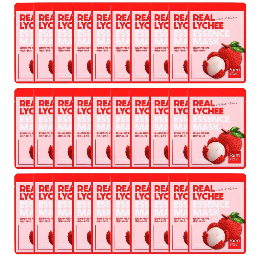 FARM STAY Real Lychee Essence Mask 23ml (3 Options)