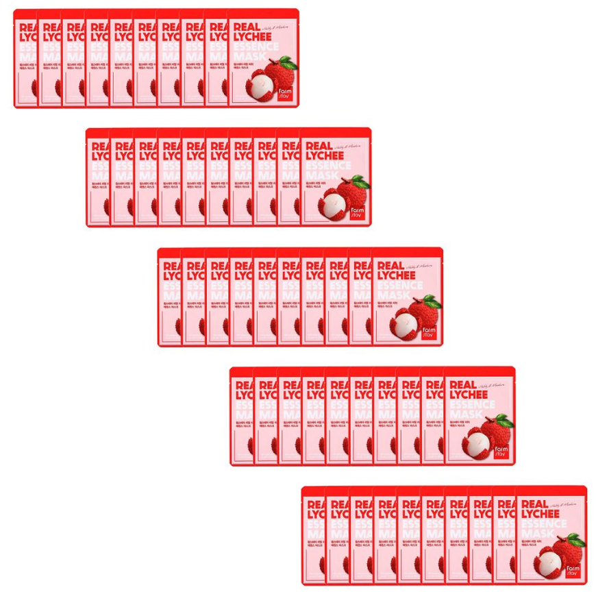 FARM STAY Real Lychee Essence Mask 23ml (3 Options)