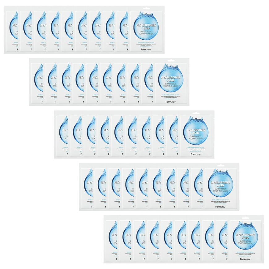 FARM STAY Hyaluronic Acid Super Aqua Soothing Mask 25ml (3 Options)