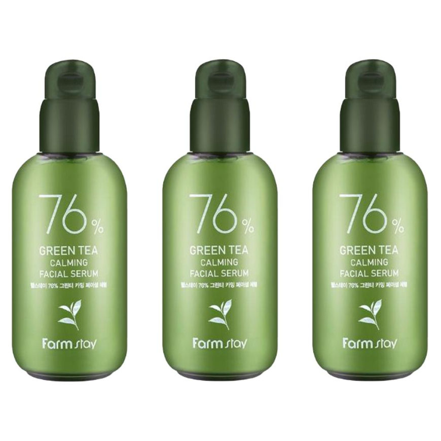 FARM STAY 76% Green Tea Calming Facial Serum 100ml (3 Options)